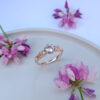 Pierścionek zaręczynowy z morganitem i brylantami z różowego złota - Marcin Czop Autorska Pracownia Biżuterii -gp5
